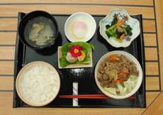 夕食：例